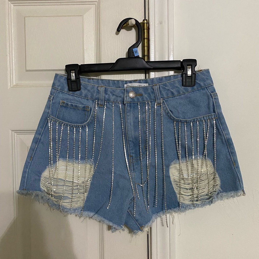 Rhinestone shorts